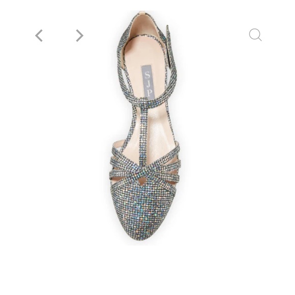 SJP Meteor Silver Scintillate Sandals 36 - Picture 13 of 13